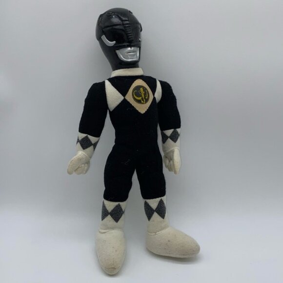 Power Ranger Black Ranger Plush Stuffed Doll Figure 10” Toy - Picture 1 of 9